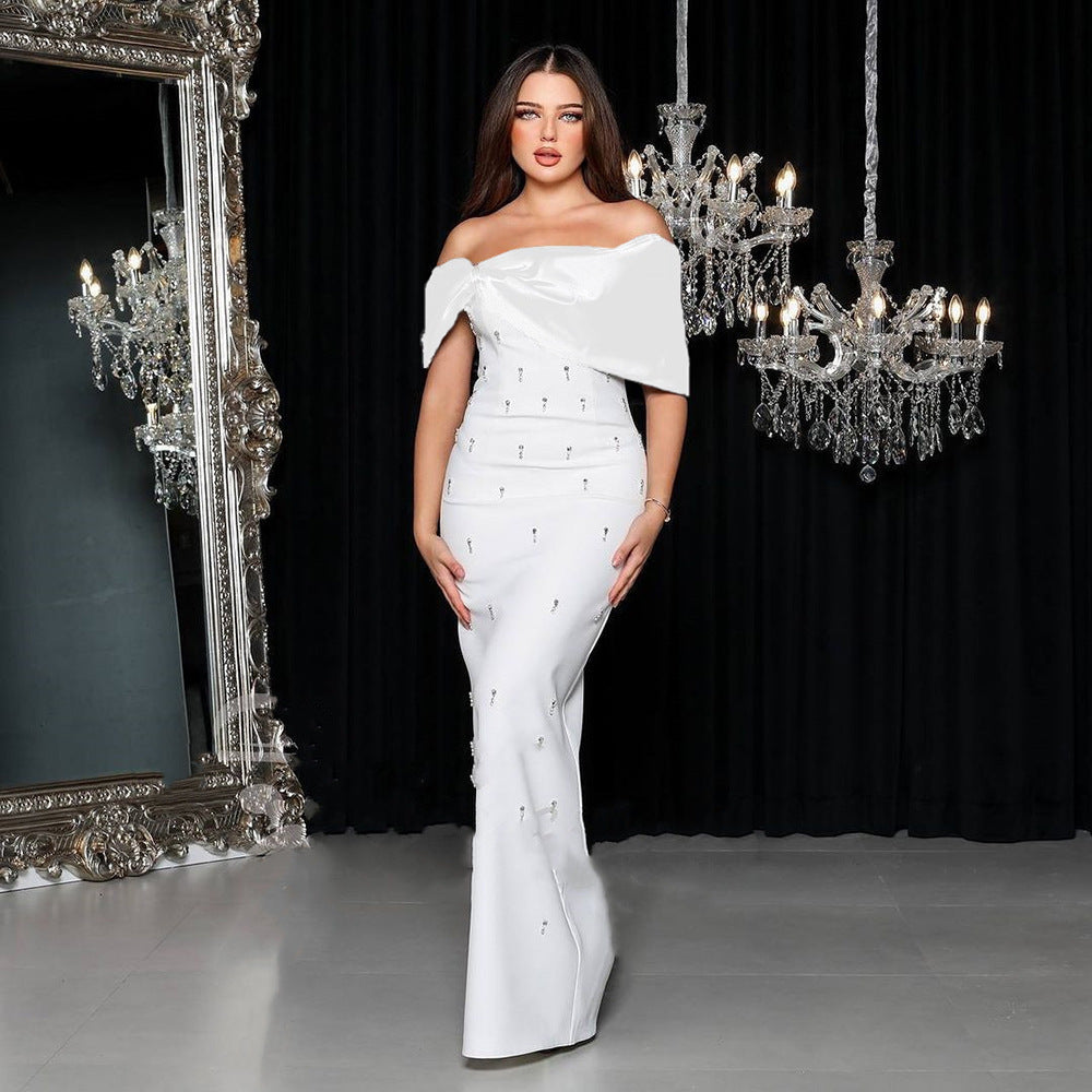 Emerald Royale Off-Shoulder Couture Gown
by Stylist Frantz – Signature Evening Collection