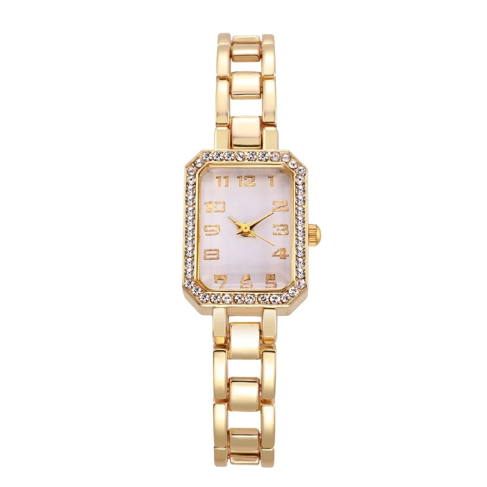 Luxe Square – Women’s Diamond Bracelet Watch