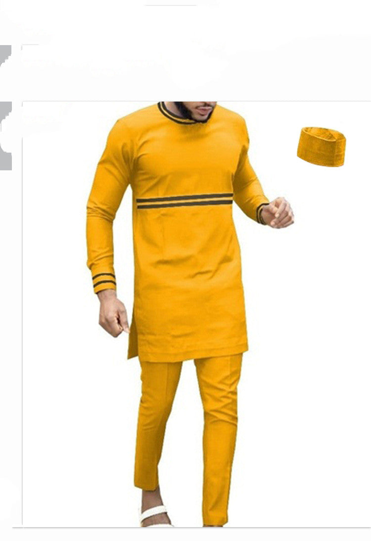 STYLIST FRANTZ™ African Traditional Men’s Suit – Premium Cultural Outfit