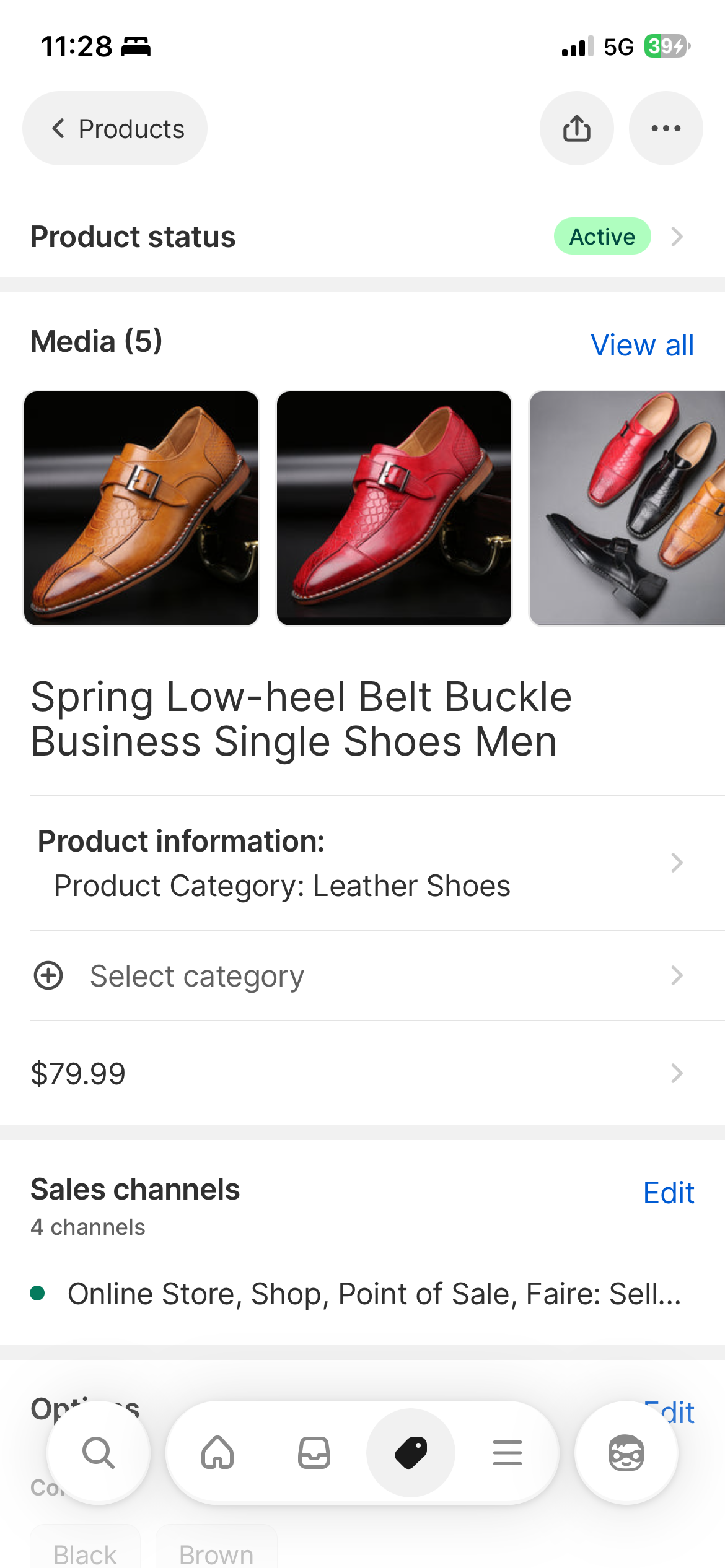 Stylist Frantz Men’s Shoes Collection