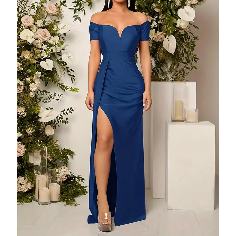 STYLIST FRANTZ™ Custom Luxury Embroidered Maxi Dress – Handmade Couture Edition
