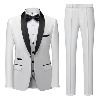 STYLIST FRANTZ™ Luxury Three-Piece Men’s Suit – Peak Lapel Formal Edition