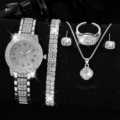 STYLIST FRANTZ™ Diamond Luxe Women’s Watch – Full Crystal Steel Bracelet
