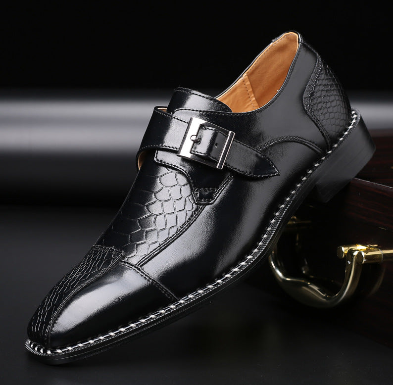Men’s Luxury Buckle Leather Dress Shoes – Classic Business & Formal Style