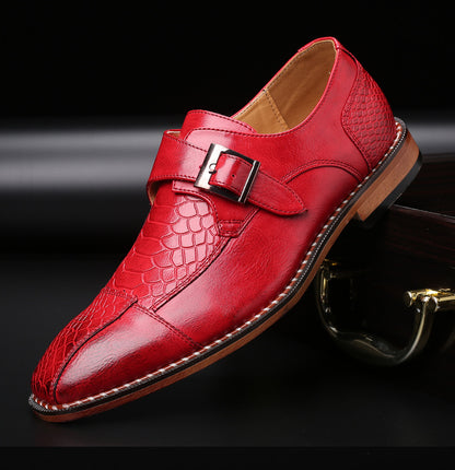 Men’s Luxury Buckle Leather Dress Shoes – Classic Business & Formal Style