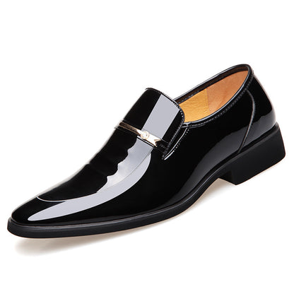 Men’s Luxury Patent Leather Dress Shoes – Pointed Toe Business & Wedding Shoes