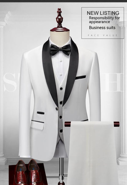 STYLIST FRANTZ™ Luxury Three-Piece Men’s Suit – Peak Lapel Formal Edition