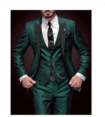Men's Three-piece Suit Bridegroom Best Wedding Suit by Stylist Frantz