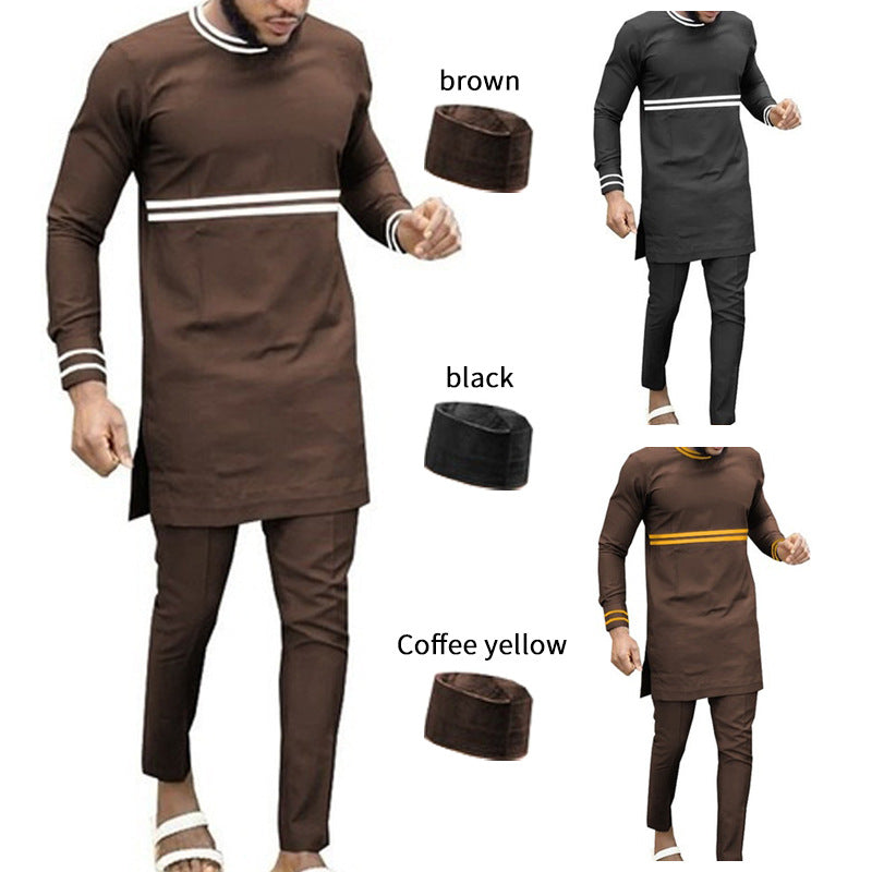 STYLIST FRANTZ™ African Traditional Men’s Suit – Premium Cultural Outfit