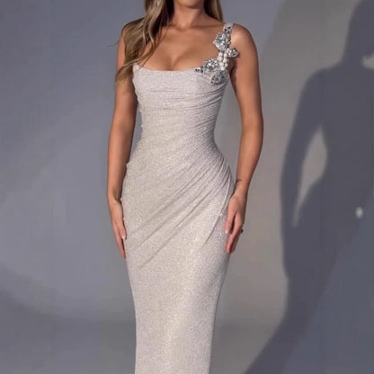 Sexy Party Light Luxury Diamond Shiny Dress