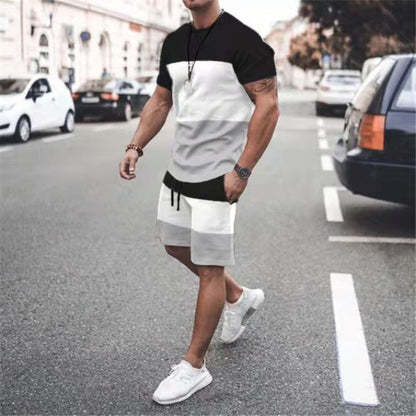 STYLIST FRANTZ™ Urban Luxe Two-Piece Set – Relaxed Fit T-Shirt & Shorts