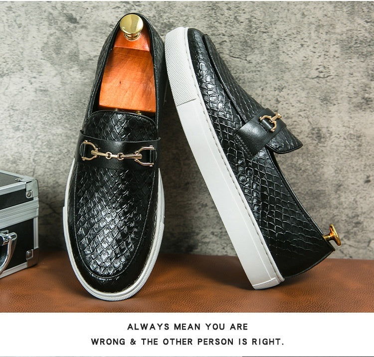 Imperial Double Buckle Loafers – Luxury British Leather Dress Shoes for Men