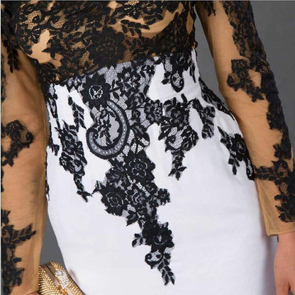 Luxury Slim Mermaid Lace Wedding Gown – Long Sleeve Bridal Dress