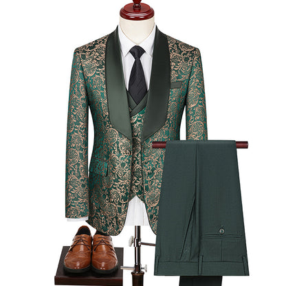 Stylist Frantz Signature Jacquard Suit – Premium Wedding & Formal Wear