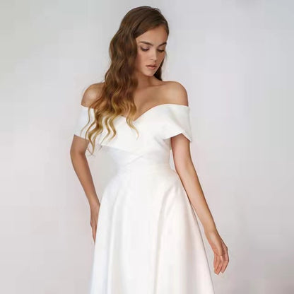 Stylist Frantz Ivory Grace One-Shoulder Satin Gown