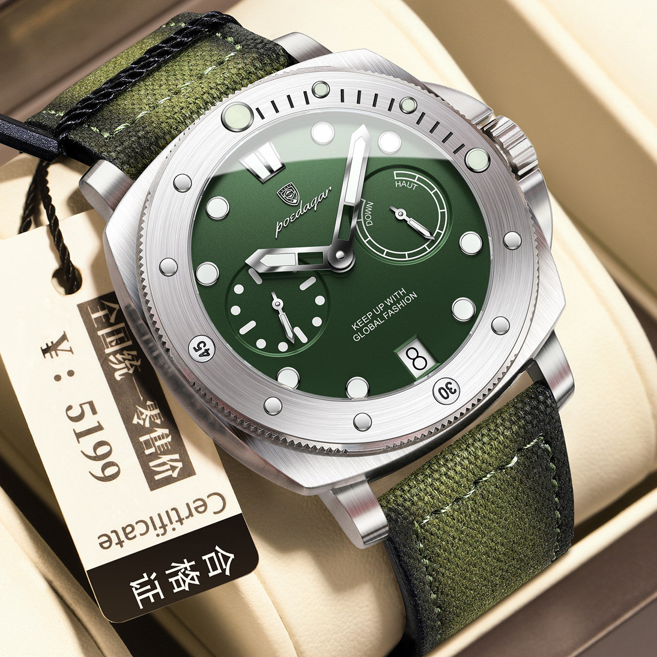 STYLIST FRANTZ™ Luxury Men’s Quartz Watch – Waterproof & Luminous