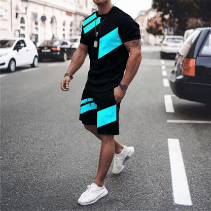 STYLIST FRANTZ™ Urban Luxe Two-Piece Set – Relaxed Fit T-Shirt & Shorts