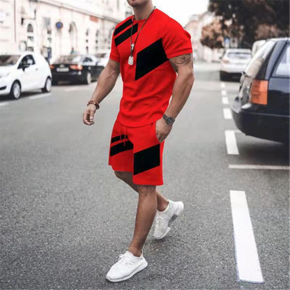 STYLIST FRANTZ™ Urban Luxe Two-Piece Set – Relaxed Fit T-Shirt & Shorts