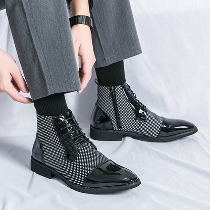 STYLIST FRANTZ™ Elite Leather Dress Boots – Executive Business & Wedding Edition
