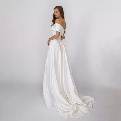 Stylist Frantz Ivory Grace One-Shoulder Satin Gown