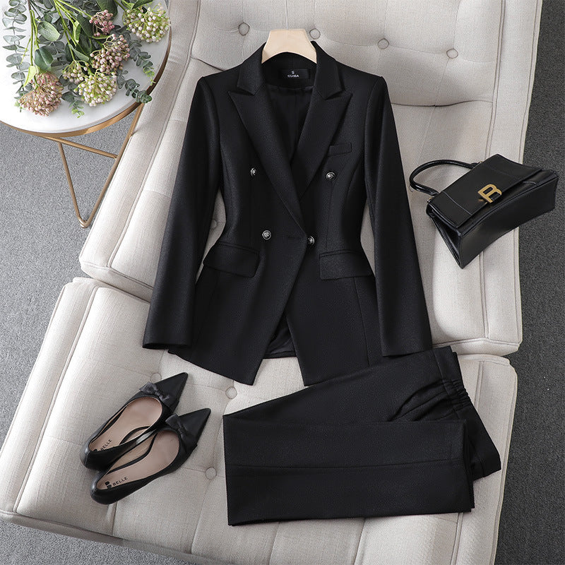 Women’s Business Wear Overall Suit – Designed & Handcrafted by Stylist Frantz