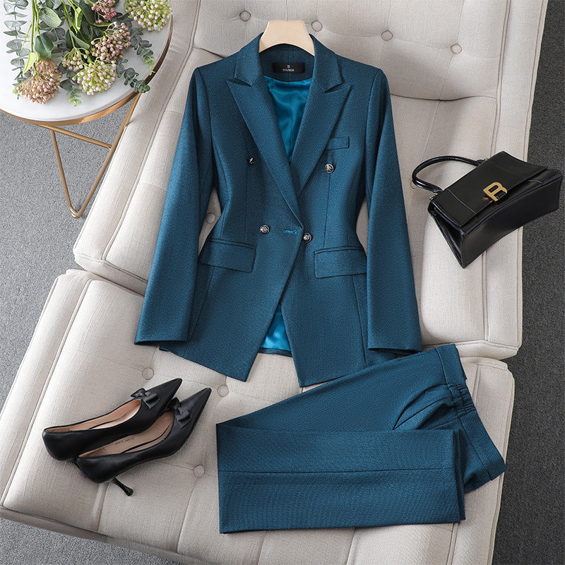 Women’s Business Wear Overall Suit – Designed & Handcrafted by Stylist Frantz