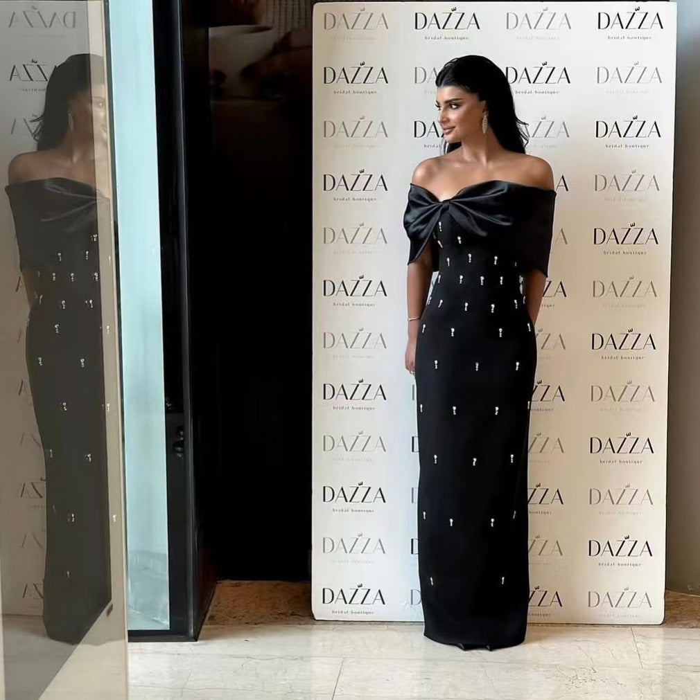 Emerald Royale Off-Shoulder Couture Gown
by Stylist Frantz – Signature Evening Collection