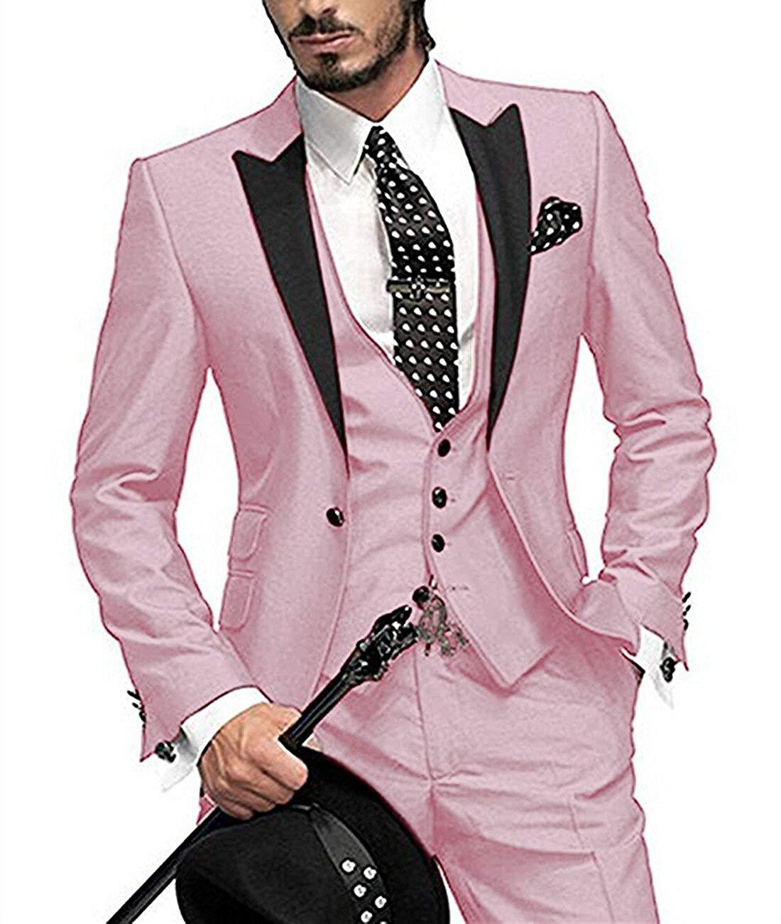 Men's Three-piece Suit Bridegroom Best Wedding Suit by Stylist Frantz