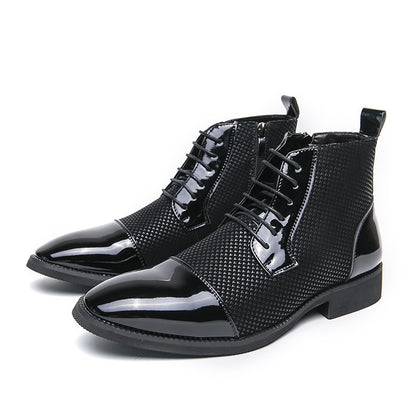 STYLIST FRANTZ™ Elite Leather Dress Boots – Executive Business & Wedding Edition