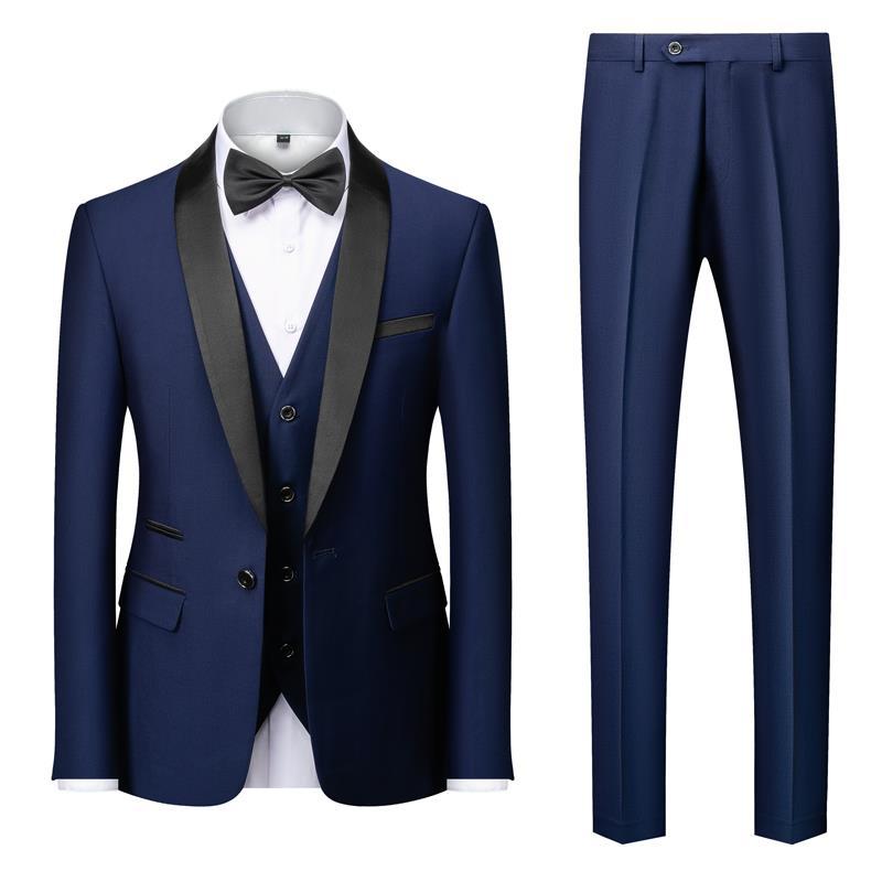 STYLIST FRANTZ™ Luxury Three-Piece Men’s Suit – Peak Lapel Formal Edition
