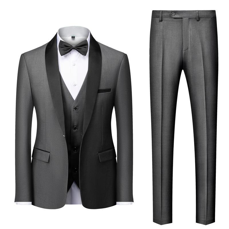 STYLIST FRANTZ™ Luxury Three-Piece Men’s Suit – Peak Lapel Formal Edition
