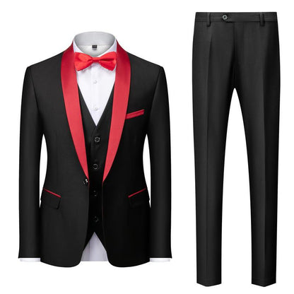 STYLIST FRANTZ™ Luxury Three-Piece Men’s Suit – Peak Lapel Formal Edition