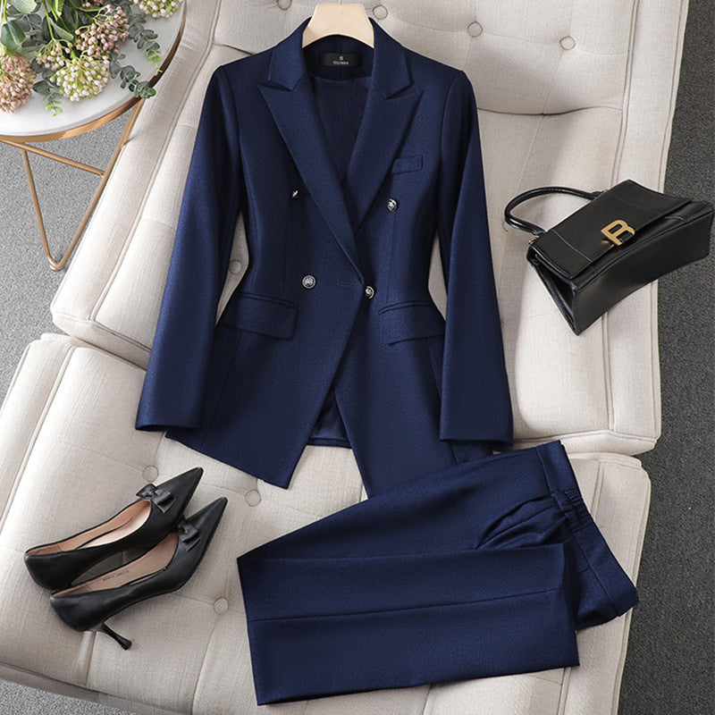 Women’s Business Wear Overall Suit – Designed & Handcrafted by Stylist Frantz