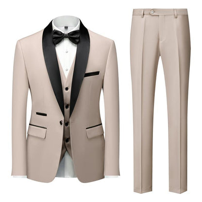 STYLIST FRANTZ™ Luxury Three-Piece Men’s Suit – Peak Lapel Formal Edition