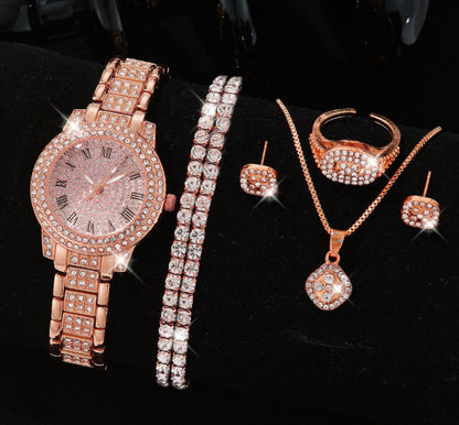 STYLIST FRANTZ™ Diamond Luxe Women’s Watch – Full Crystal Steel Bracelet