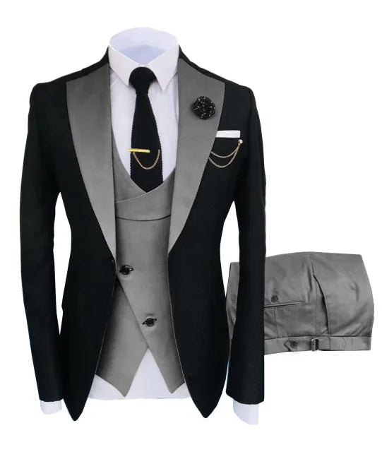 Signature Groom – 3-Piece Peaked Lapel Men’s Suit
Wedding & Formal Collection | Stylist Frantz