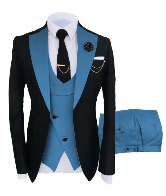Signature Groom – 3-Piece Peaked Lapel Men’s Suit
Wedding & Formal Collection | Stylist Frantz
