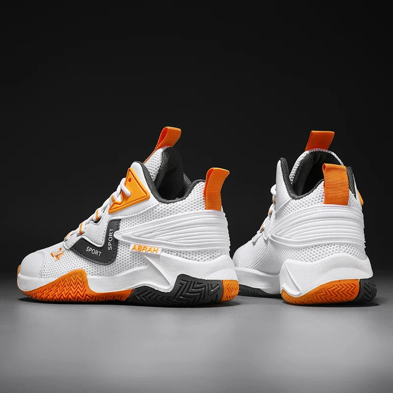 Kids Basketball Sneakers – Lightweight, Breathable & Anti-Slip Sports Shoes