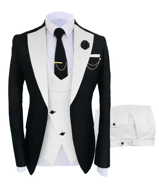 Signature Groom – 3-Piece Peaked Lapel Men’s Suit
Wedding & Formal Collection | Stylist Frantz