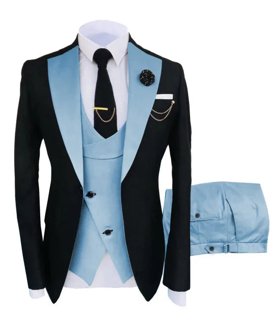 Signature Groom – 3-Piece Peaked Lapel Men’s Suit
Wedding & Formal Collection | Stylist Frantz