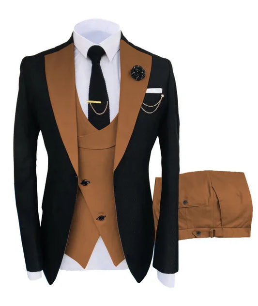 Signature Groom – 3-Piece Peaked Lapel Men’s Suit
Wedding & Formal Collection | Stylist Frantz
