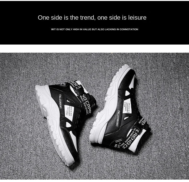 Versatile High-Top Chunky Boots for Men | Street & Casual Wear