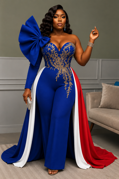 Prestige Couture Jumpsuit – Haiti World Cup Collection 2026