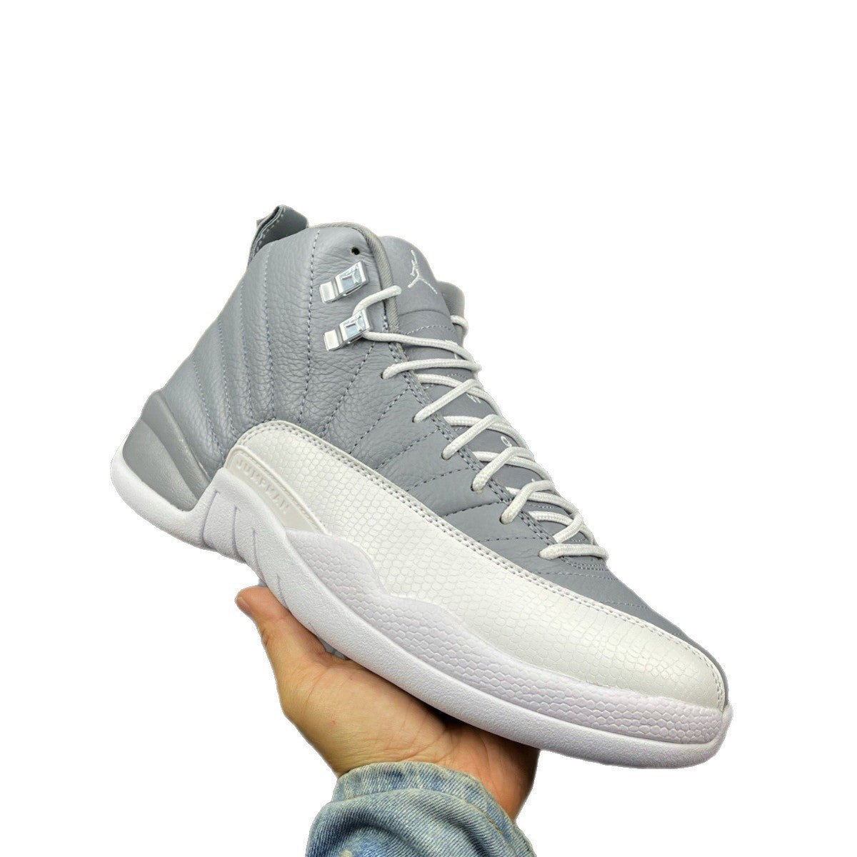 Putian Jordan Aj12 Generation High-Top Real Carbon Air Cushion Basketball Shoes World Cup Easter Wear-Resistant Elastic Men's Shoes New Style