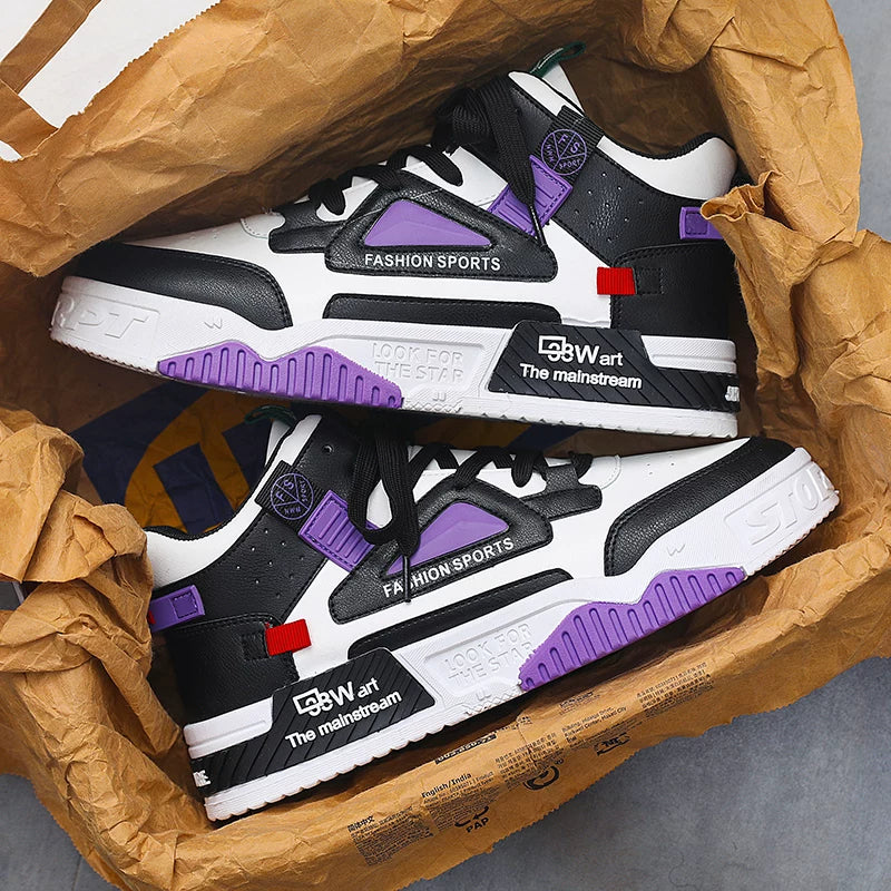 Luxury High-Top Men’s Sneakers – Hidden Heel | Fall & Winter Streetwear