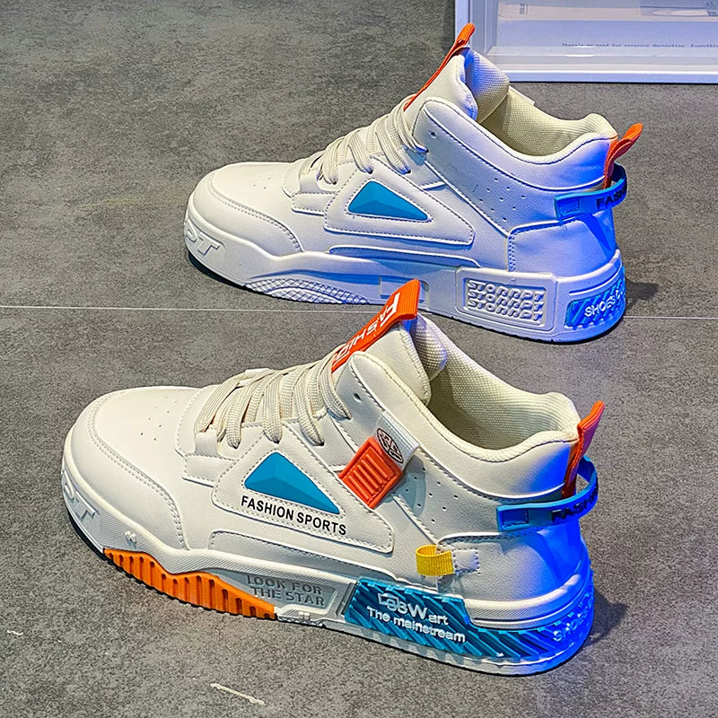 Luxury High-Top Men’s Sneakers – Hidden Heel | Fall & Winter Streetwear