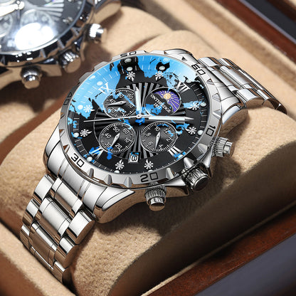 New Style Watch Men's Business Advanced Sense Waterproof Luminous Multifunctional Student Automatic Watch Trendy Explosive Men's Watch