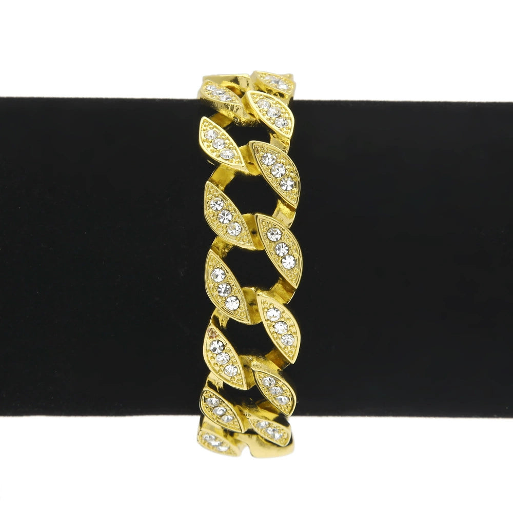 Luxury Cuban Chain Necklace – Diamond-Inspired Iced Design