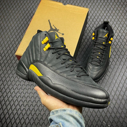 Putian Jordan Aj12 Generation High-Top Real Carbon Air Cushion Basketball Shoes World Cup Easter Wear-Resistant Elastic Men's Shoes New Style
