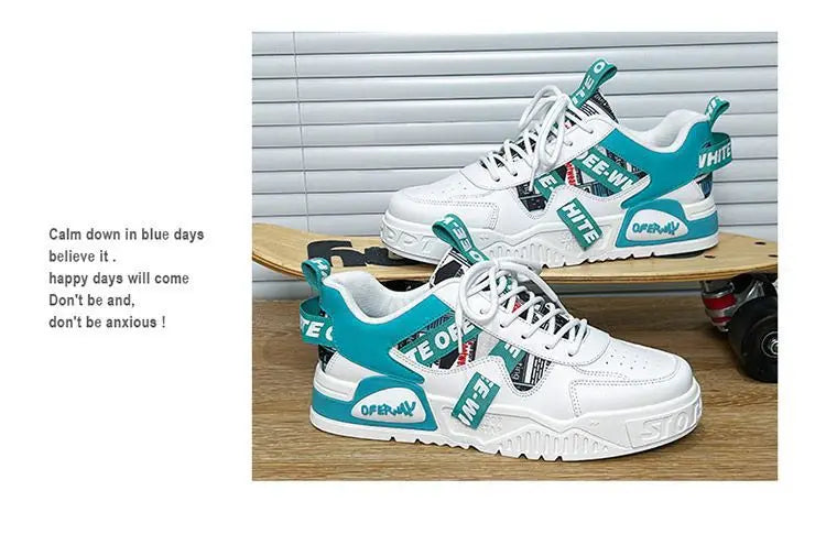 Luxury Men’s Vulcanized Sneakers – Casual Street & Running Shoes